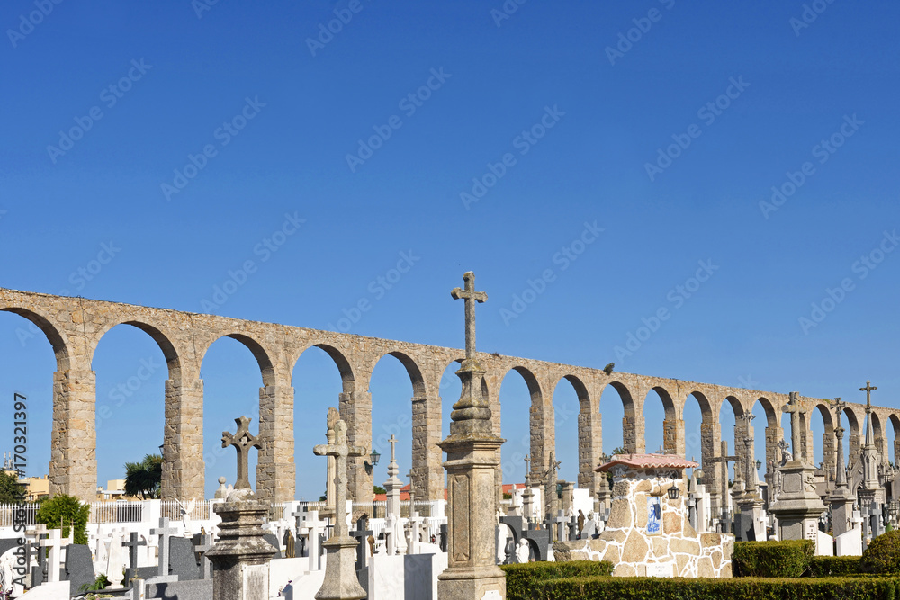 Roman Aqueduct, Vila do Conde, Douro Region, Northern Portugal Roman Aqueduct, Vila do Conde, Douro Region, Northern Portugal