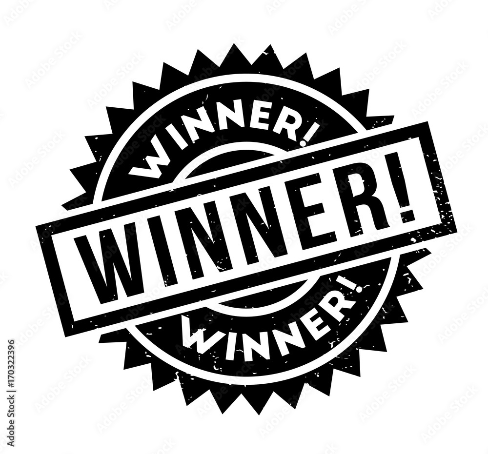Winner rubber stamp. Grunge design with dust scratches. Effects can be easily removed for a clean, crisp look. Color is easily changed. Winner rubber stamp. Grunge design with dust scratches. Effects can be easily removed for a clean, crisp look. Color is easily changed.