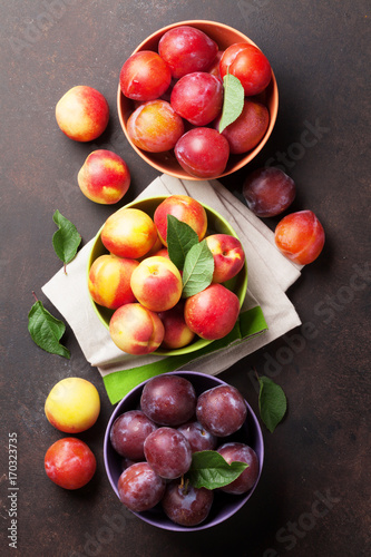Fresh ripe peaches