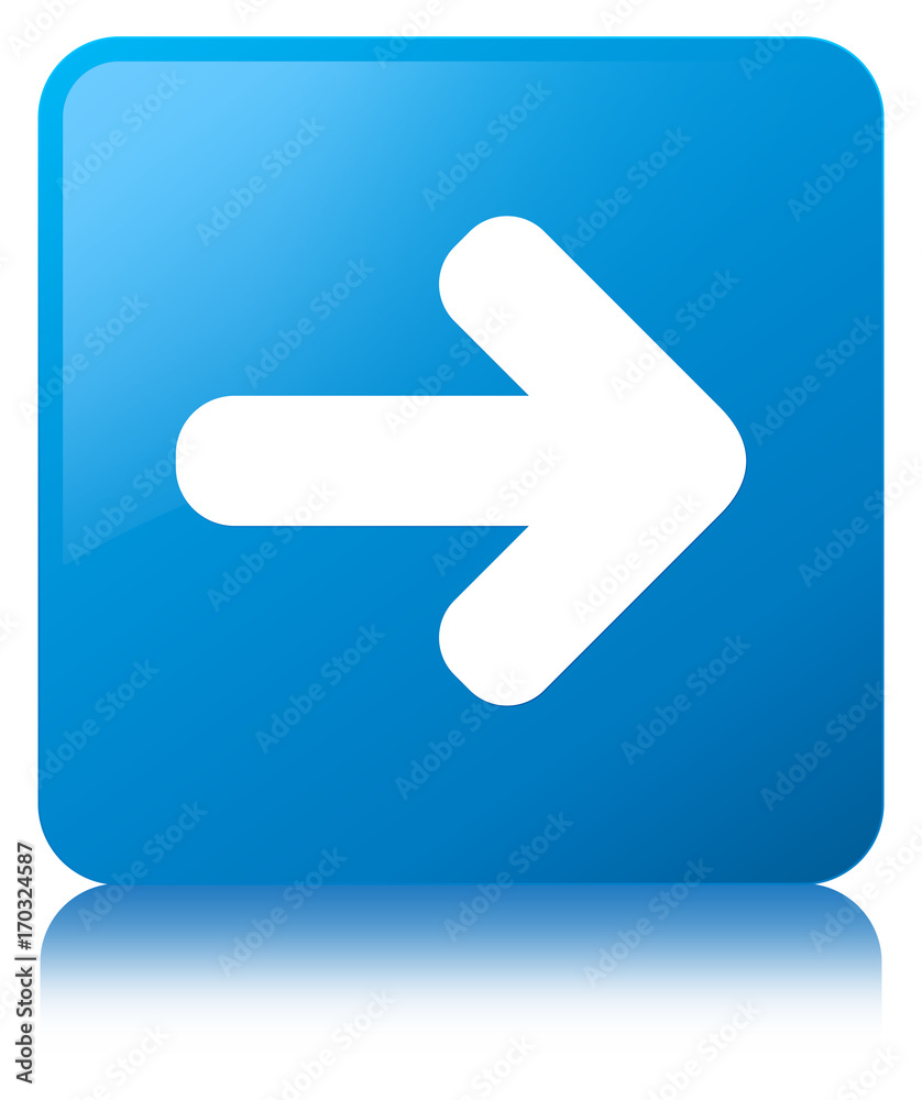 Next arrow icon cyan blue square button Next arrow icon cyan blue square button