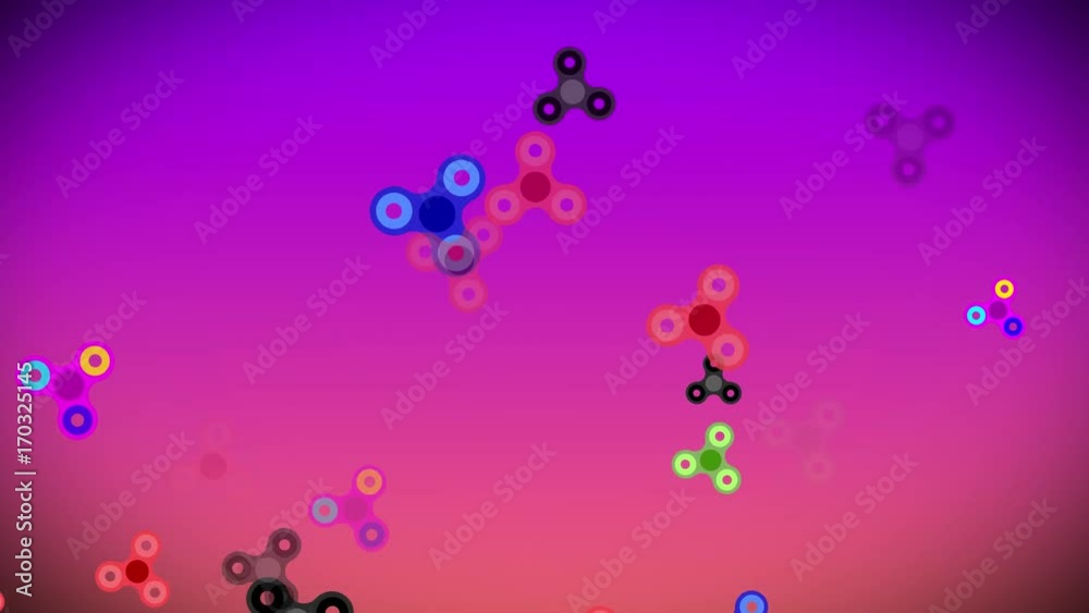 Spinning spinner. Purple background. Splash screen. Computer graphics