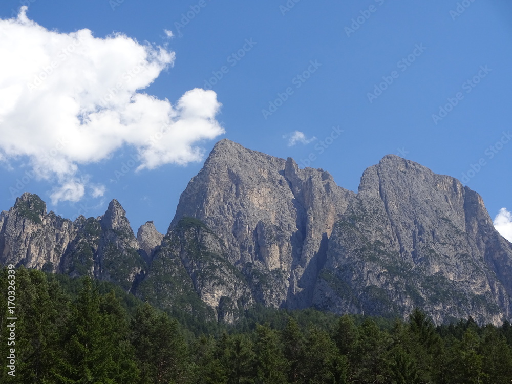 Dolomites in Val Gardena, Italy