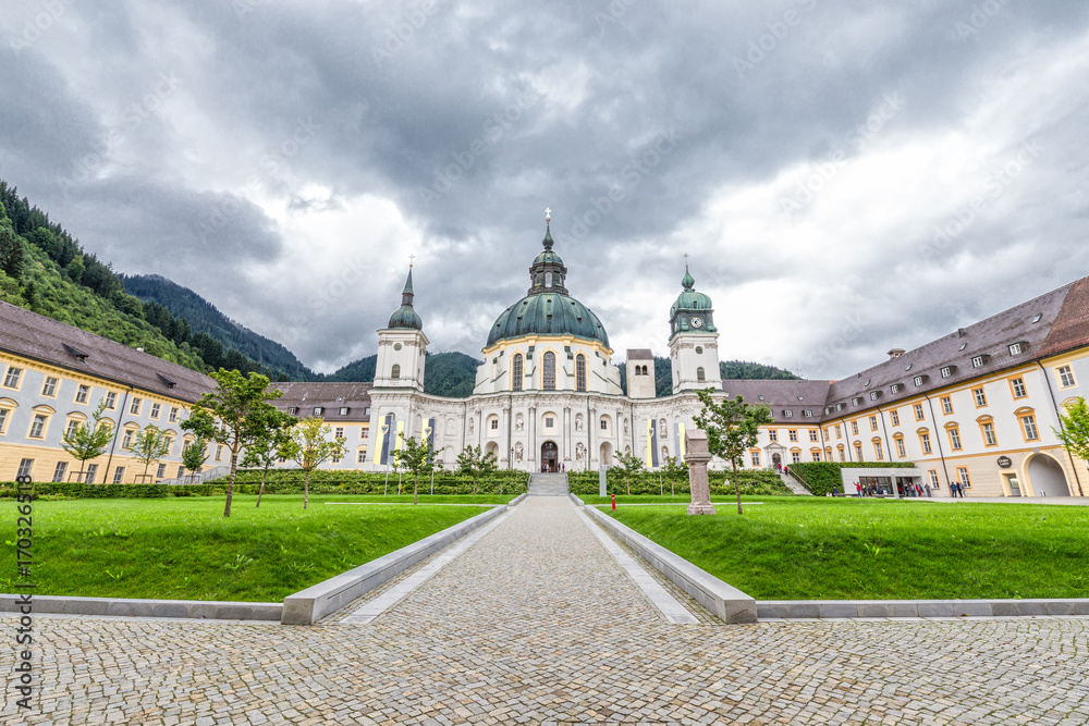 Fototapeta premium Abbazia di Ettal in Baviera