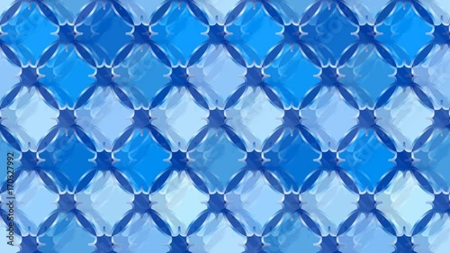 Seamless loop animation background with blue tiles. Every sheet of this clip is a seamless pattern