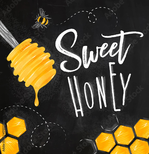 Poster sweet honey chalk
