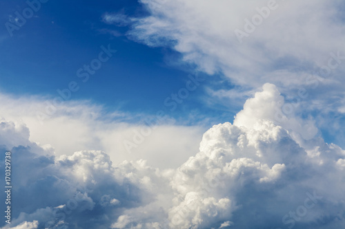 blue sky and white clouds