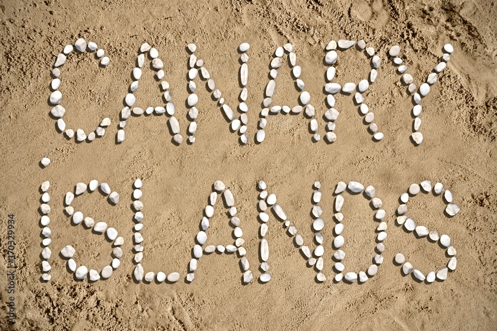 Fototapeta premium Canary Islands - beach, sand, stones