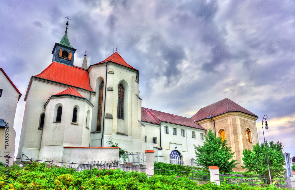 Saint John the Baptist Church in Jindrichuv Hradec, Czech Republic
