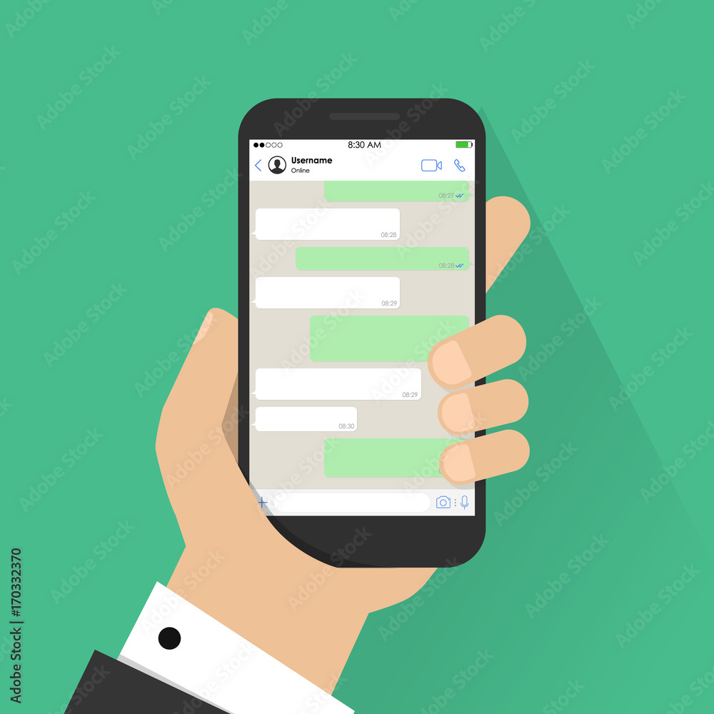 Social network concept. Blank template. Messenger window. Chating and messaging concept. Vector. Social network concept. Blank template. Messenger window. Chating and messaging concept. Vector.
