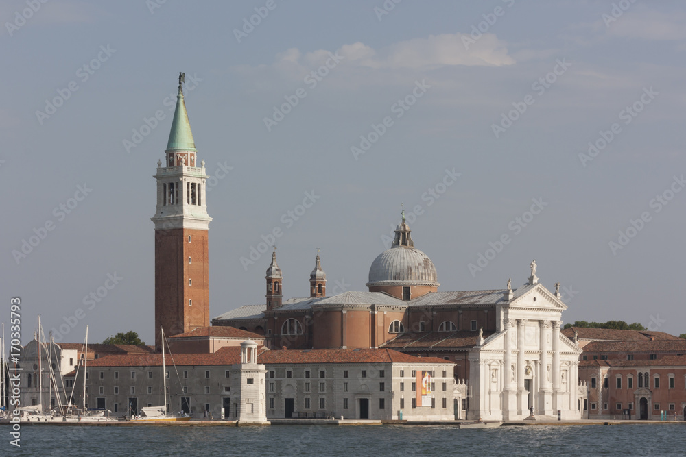 Panoramic view of Basilica of San Giorgio Maggiore in Venice, Italy