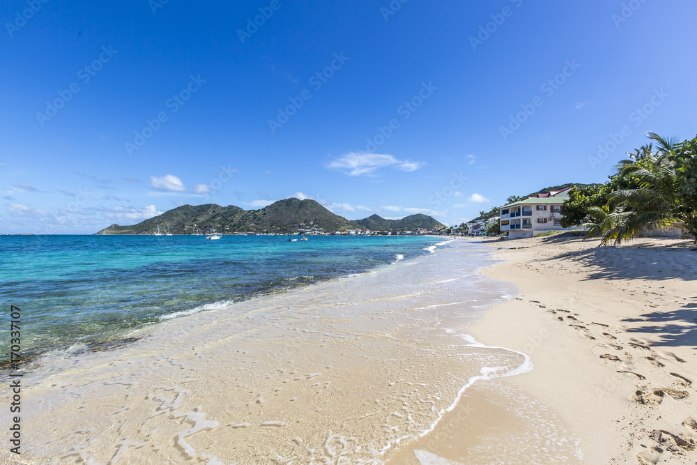 Scenery from Saint Martin, Caribbean Island