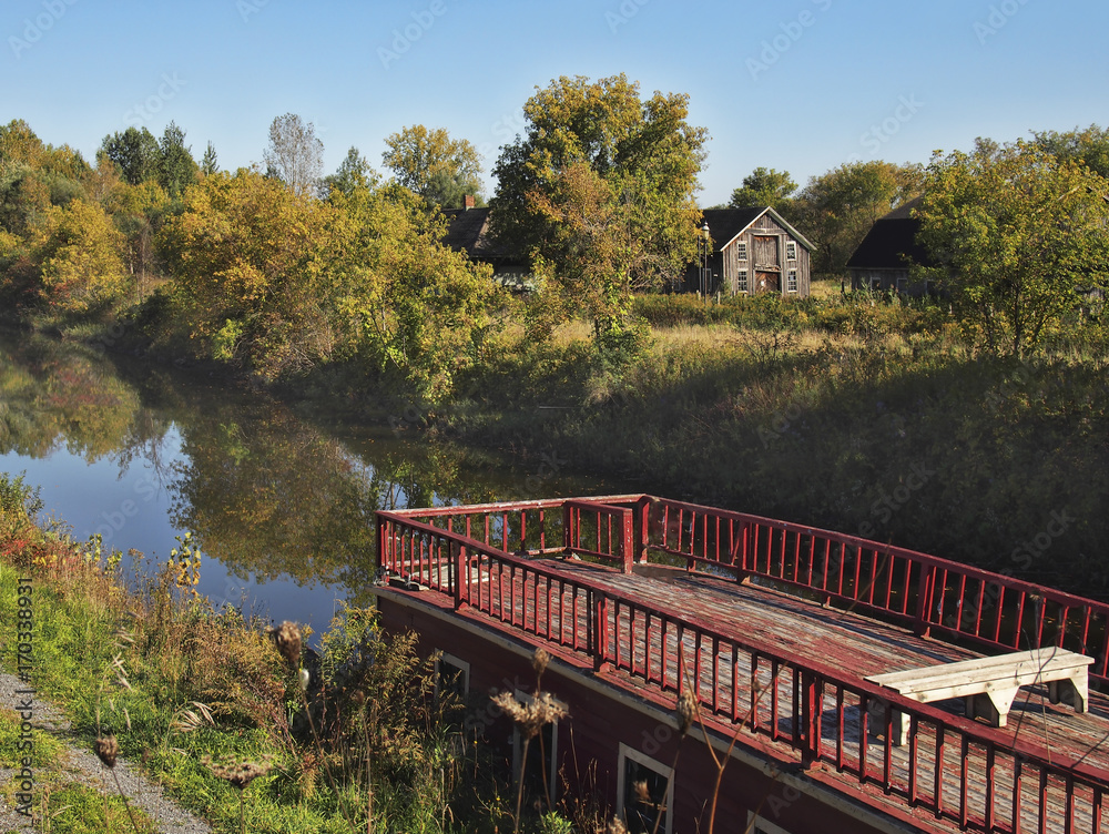 Fototapeta premium The Erie Canal Village
