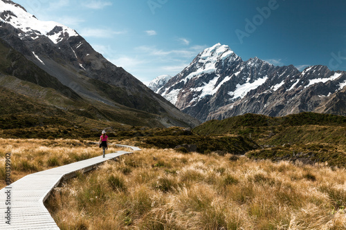 Hiking to Mount Cook photo