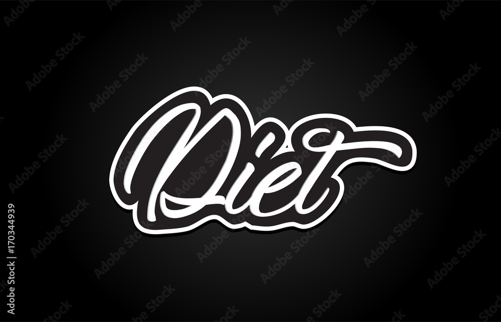 diet word text banner postcard logo icon design creative concept idea diet word text banner postcard logo icon design creative concept idea