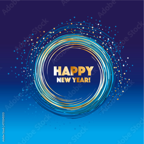 sparkling circle vector ill...