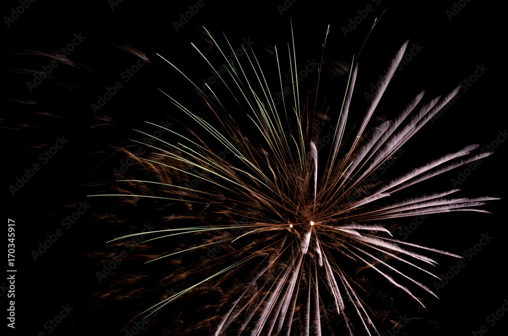 Fireworks isolated on dark background Fireworks isolated on dark background