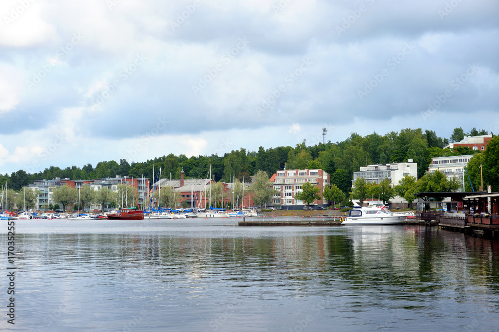 View of Lake Saimaa and the city of Lappeenranta. View of Lake Saimaa and the city of Lappeenranta.
