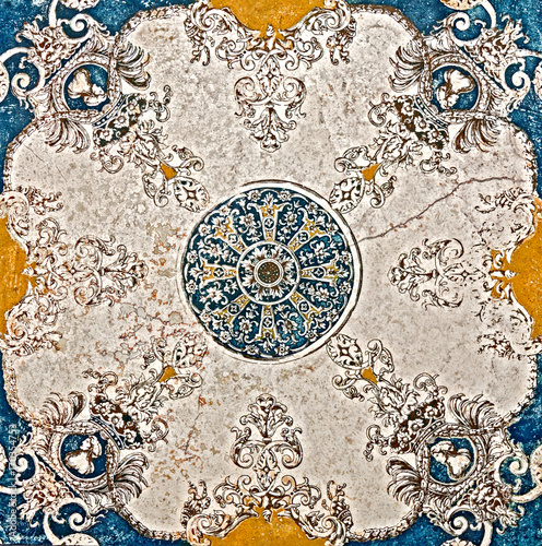 Wallpaper Mural Marble mosaic texture vintage stone Torontodigital.ca