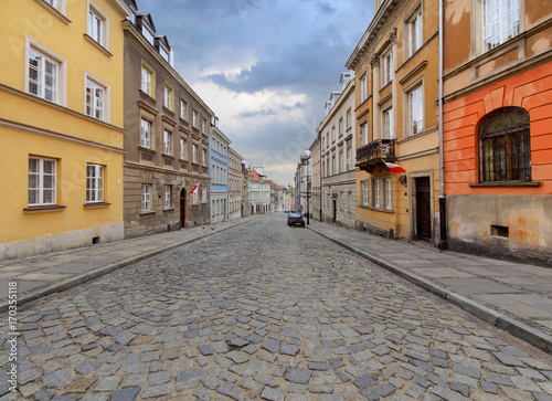 Old street in Warsaw. Poland © velishchuk