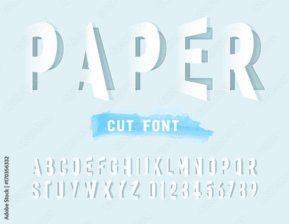 Grey alphabet letters cut out from paper. paper cut alphabet set. Vector illustration Grey alphabet letters cut out from paper. paper cut alphabet set. Vector illustration