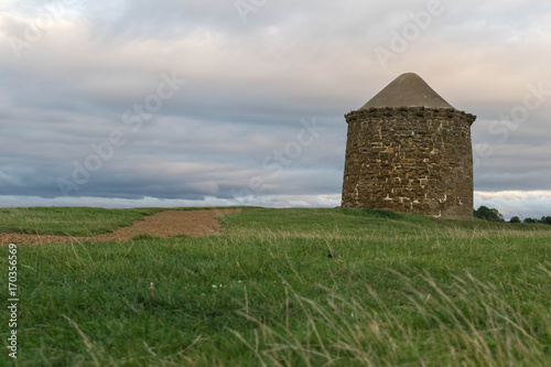 a warning beacon tower on the top of Burton Dassett hills country park photo