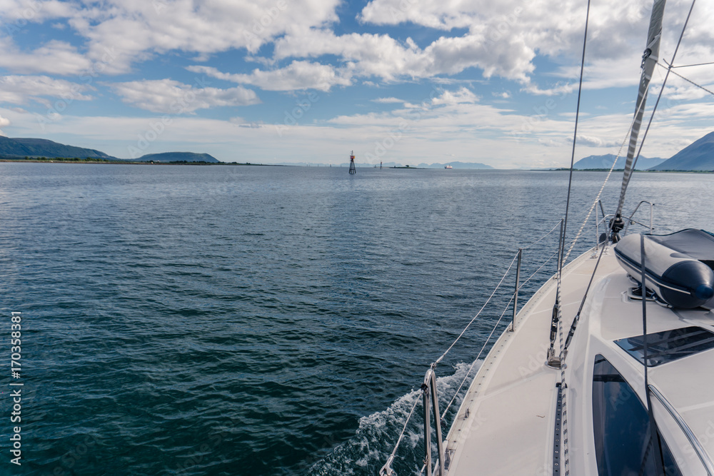 Sailing a yacht in Norway Sailing a yacht in Norway