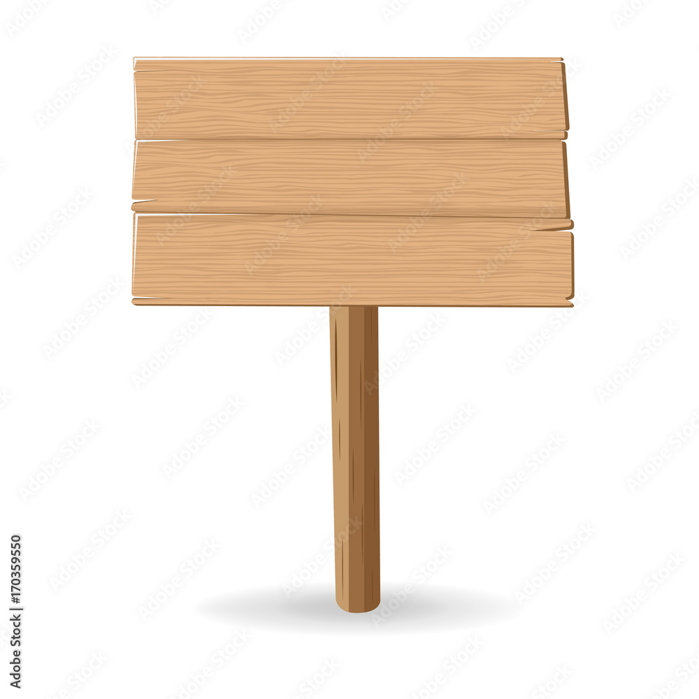 Wooden sign. vector illustration Wooden sign. vector illustration