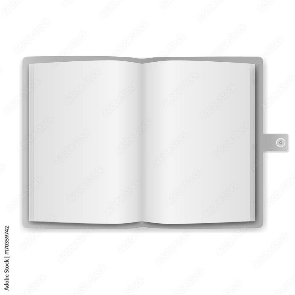 realistic notebook, exercise book, vector illustration realistic notebook, exercise book, vector illustration