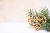 Vintage Christmas background with Christmas decoration.
