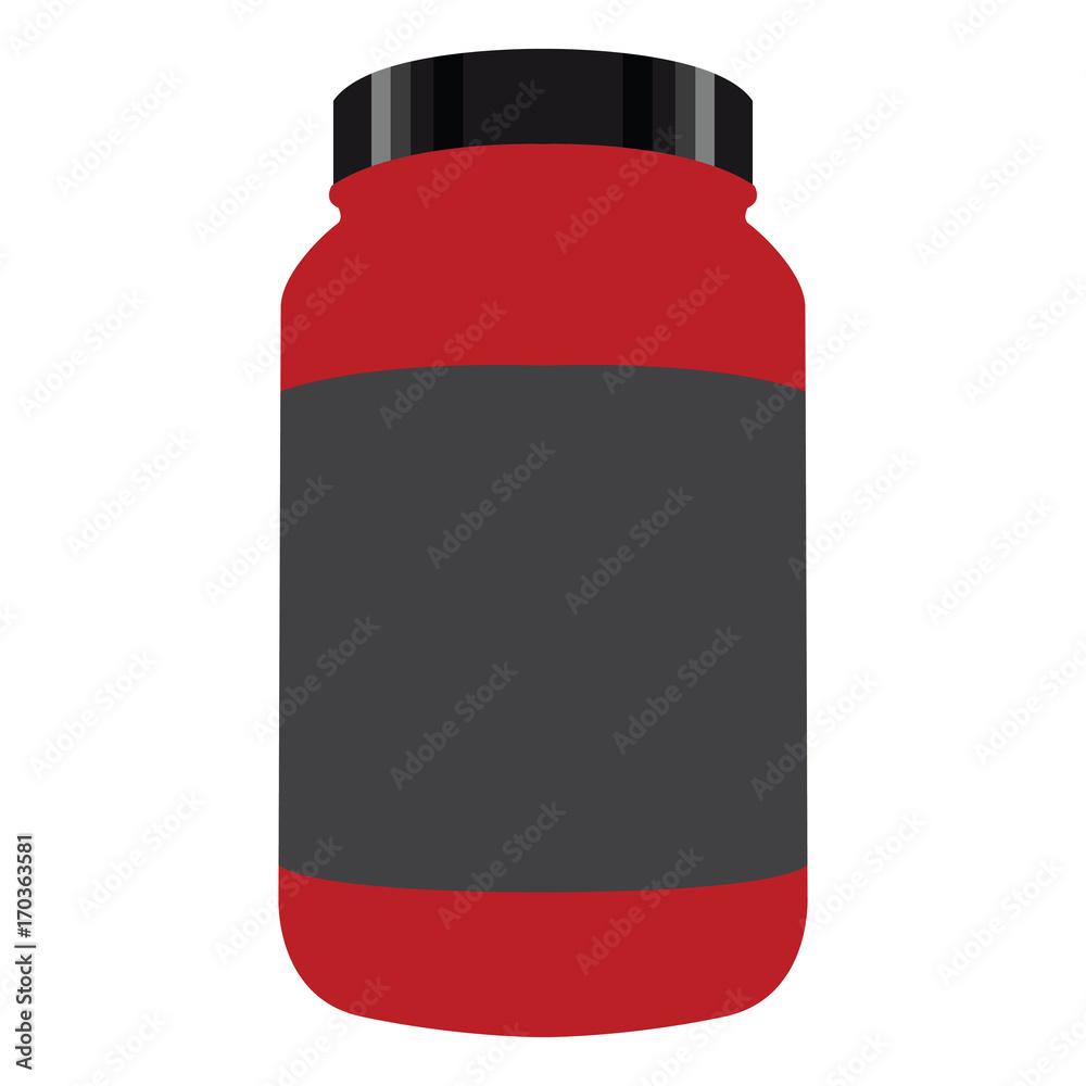Isolated bottle of nutritional supplements, Vector illustration Isolated bottle of nutritional supplements, Vector illustration