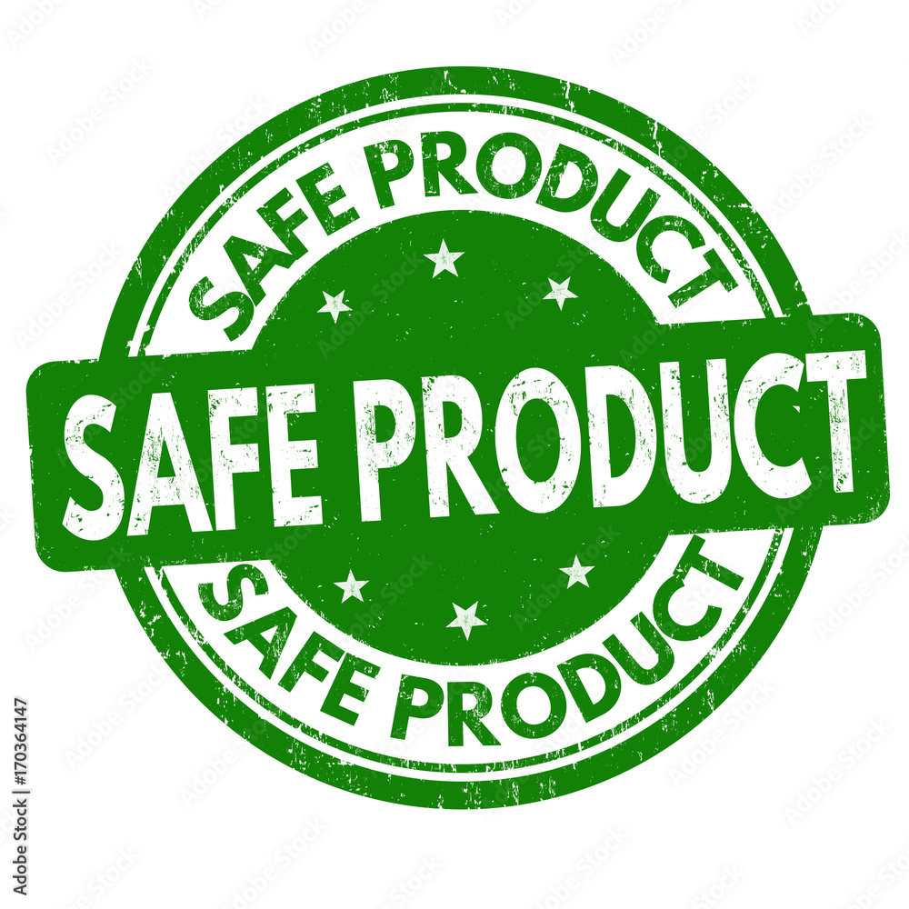 Safe product sign or stamp Safe product sign or stamp