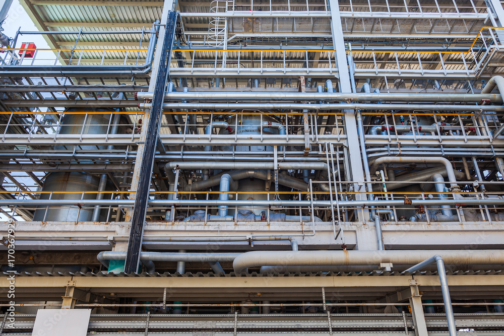 Equipment inside chemical production Equipment inside chemical production