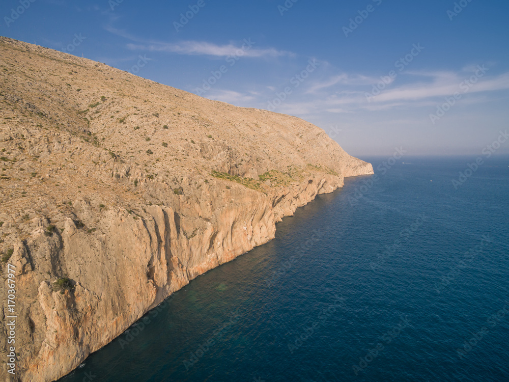 Mediterranean sea coast (Spain, Costa Blanca, Morro de Toix)