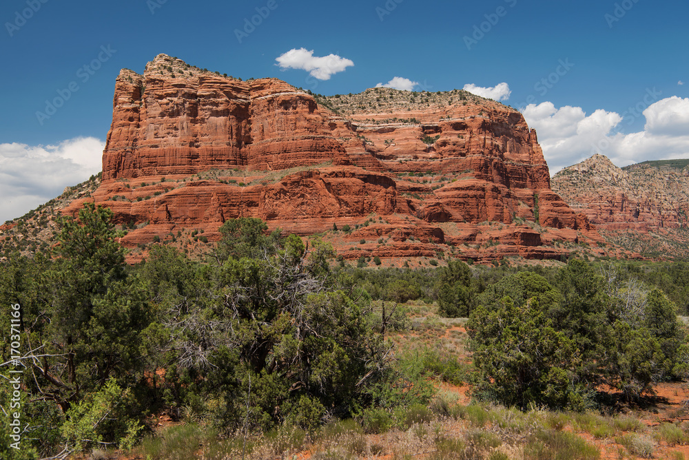 Courthouse Butte in Coconino National Forest