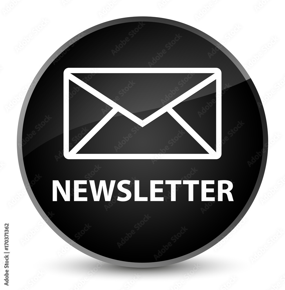 Newsletter elegant black round button Newsletter elegant black round button