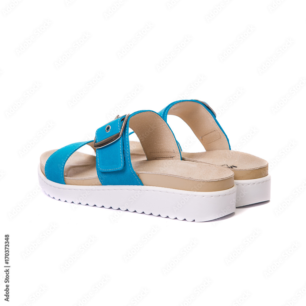Naklejka premium Orthopedic shoes white isolated background