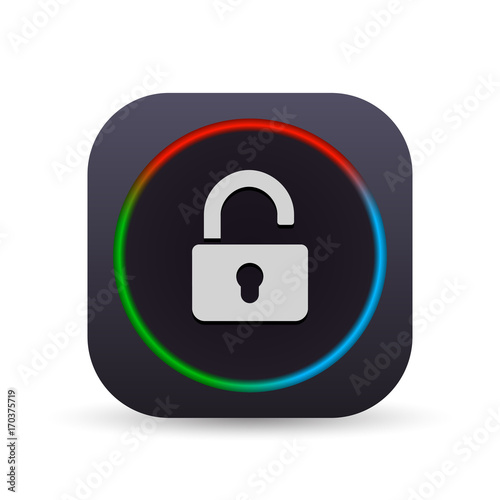 Dark MultiColor Web Button
