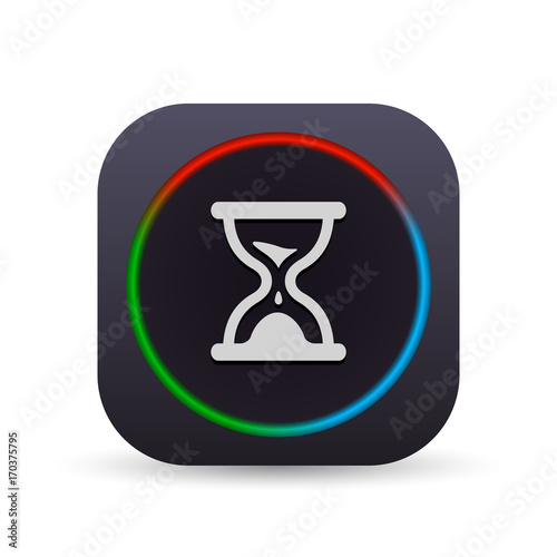 Dark MultiColor Web Button