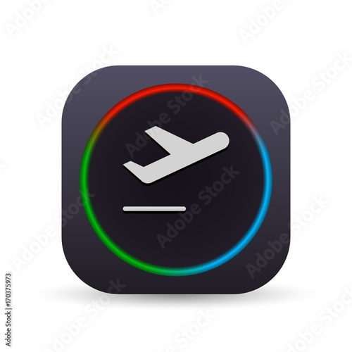 Dark MultiColor Web Button