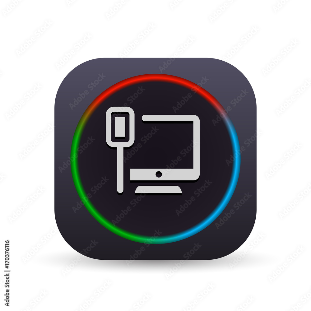 Dark MultiColor Web Button Dark MultiColor Web Button