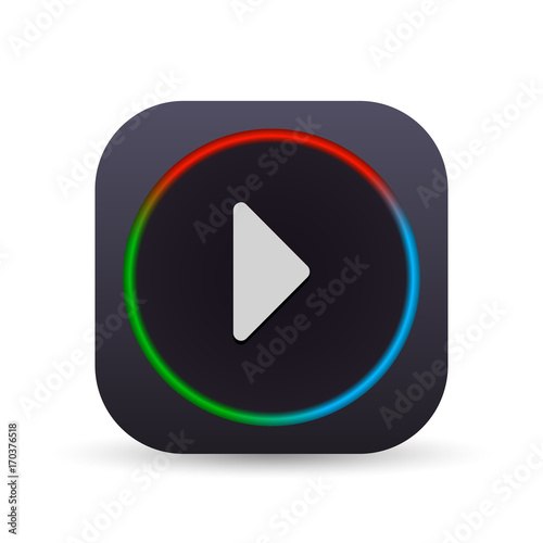 Free Download Dark MultiColor Web Button - GFXLoad