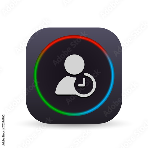 Dark MultiColor Web Button