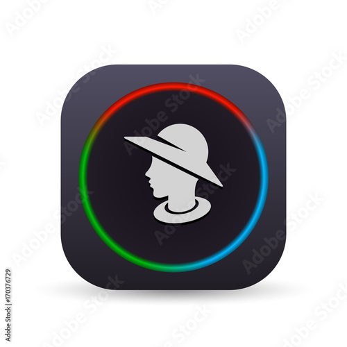 Dark MultiColor Web Button