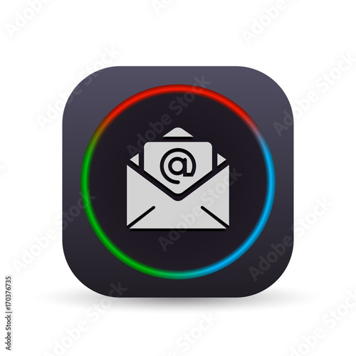 Dark MultiColor Web Button