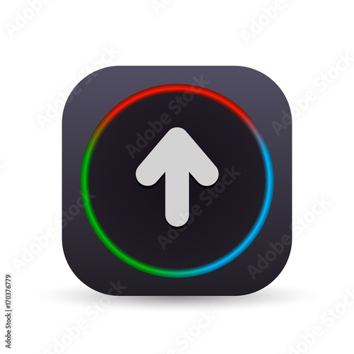 Dark MultiColor Web Button