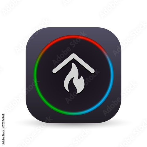 Dark MultiColor Web Button