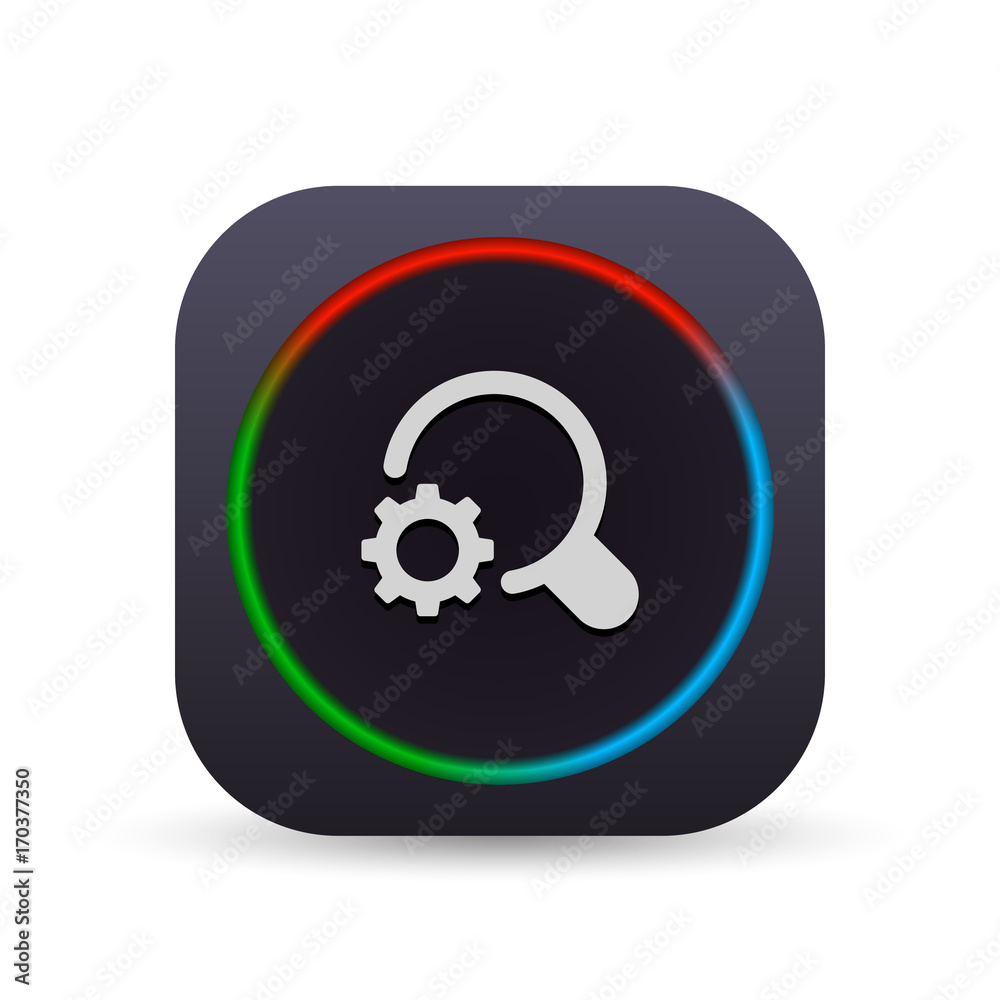 Dark MultiColor Web Button