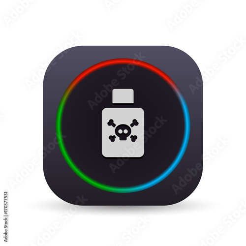 Dark MultiColor Web Button