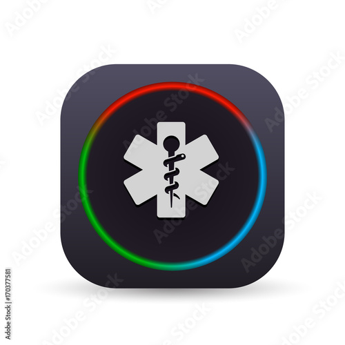 Dark MultiColor Web Button