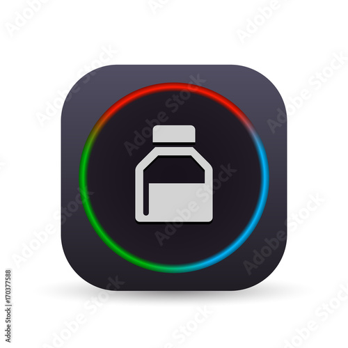 Dark MultiColor Web Button